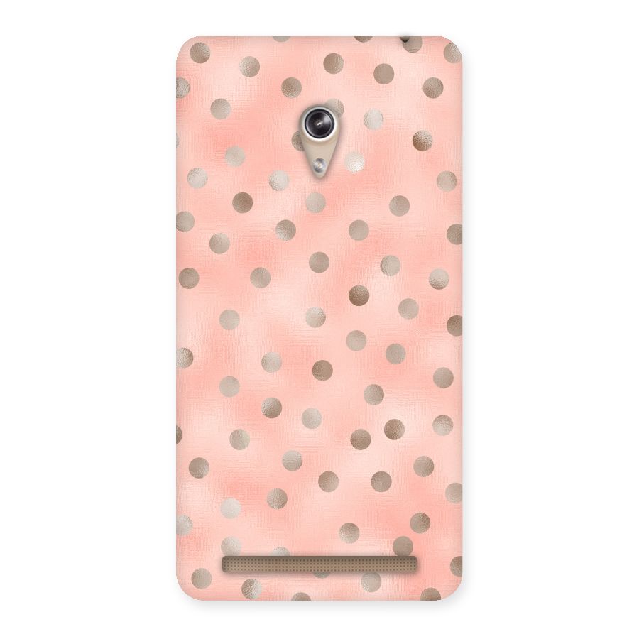 RoseGold Polka Dots Back Case for Zenfone 6