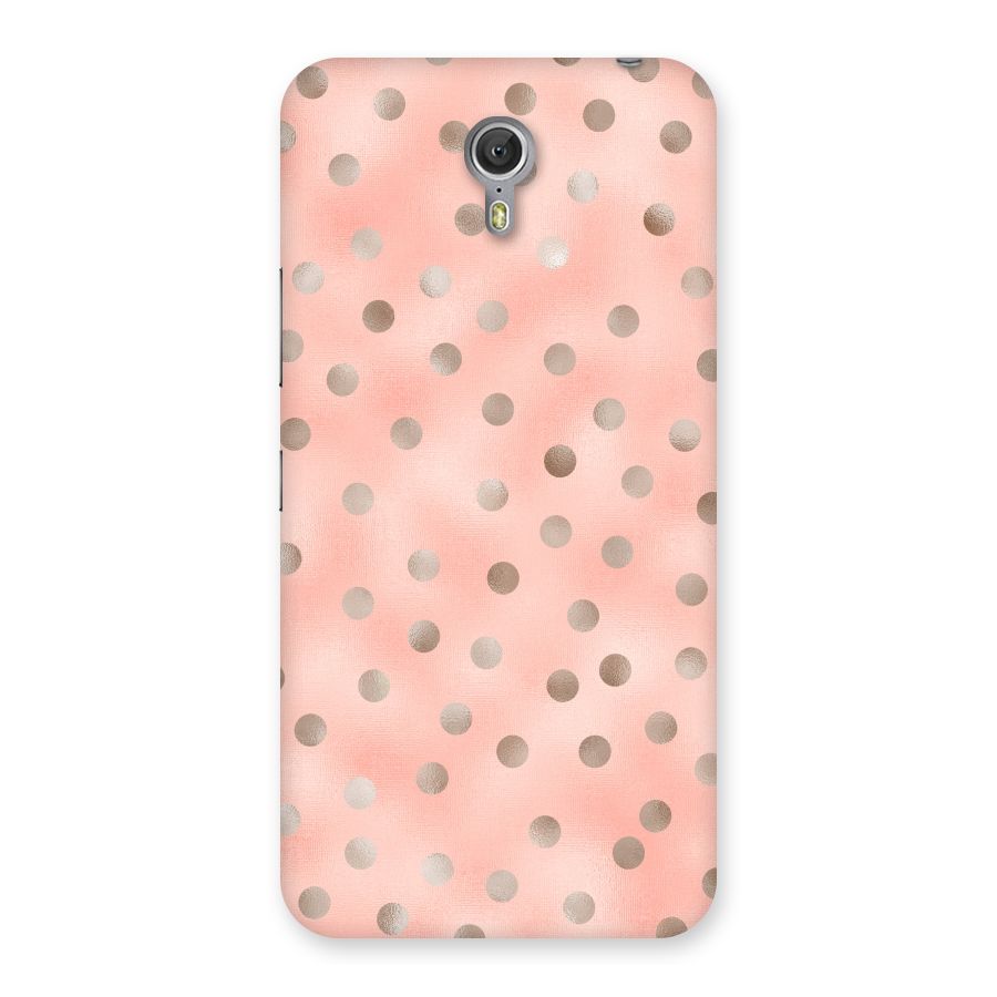 RoseGold Polka Dots Back Case for Zuk Z1