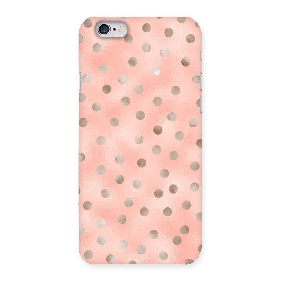 RoseGold Polka Dots Back Case for iPhone 6 6S