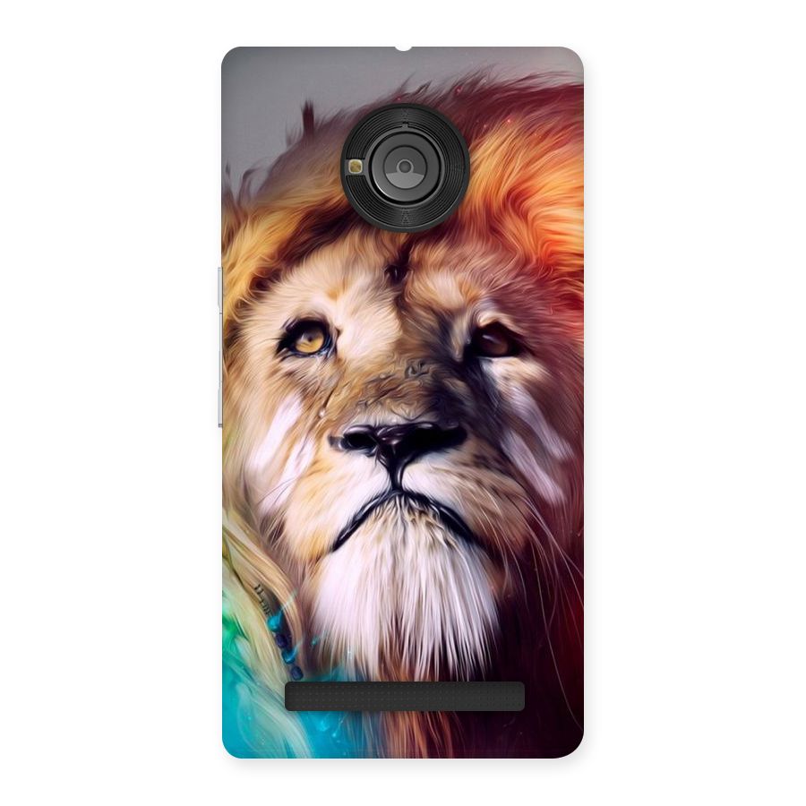 Royal Lion Back Case for Yu Yunique
