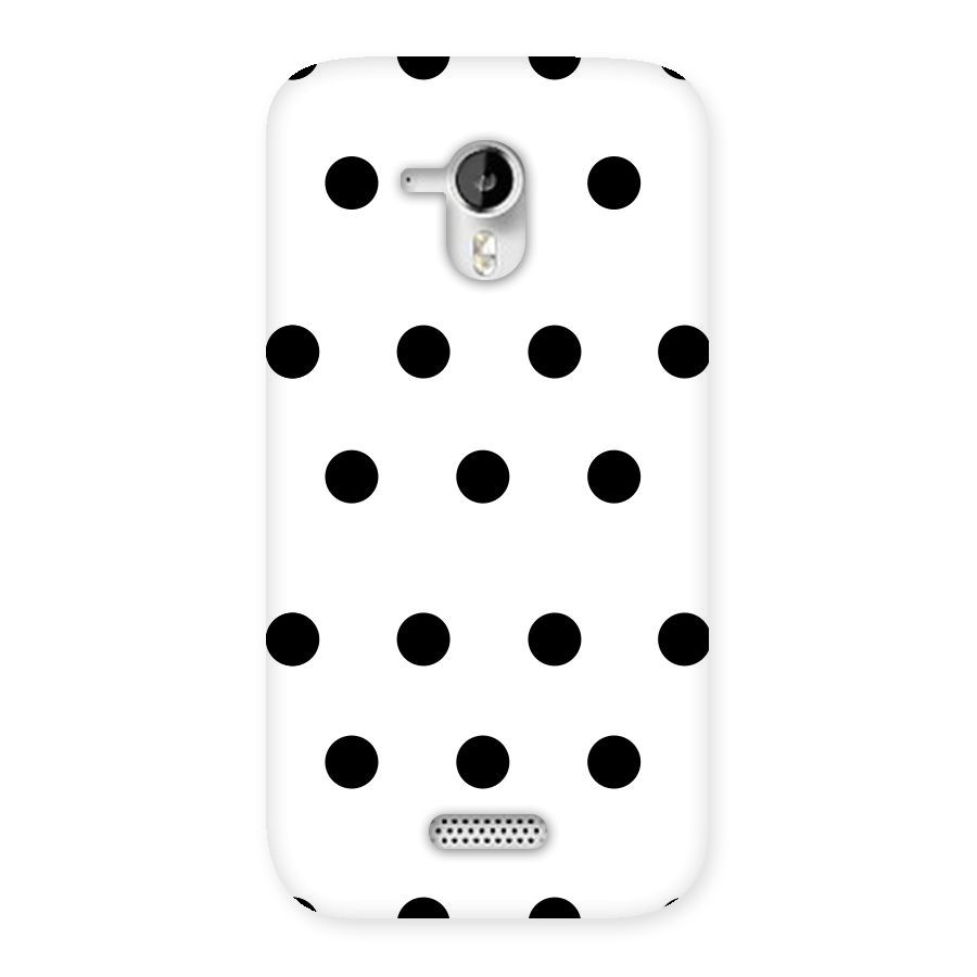 Royal Polka Dots Back Case for Micromax Canvas HD A116