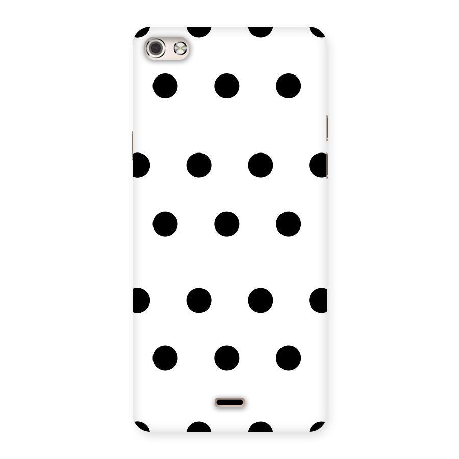 Royal Polka Dots Back Case for Micromax Canvas Silver 5