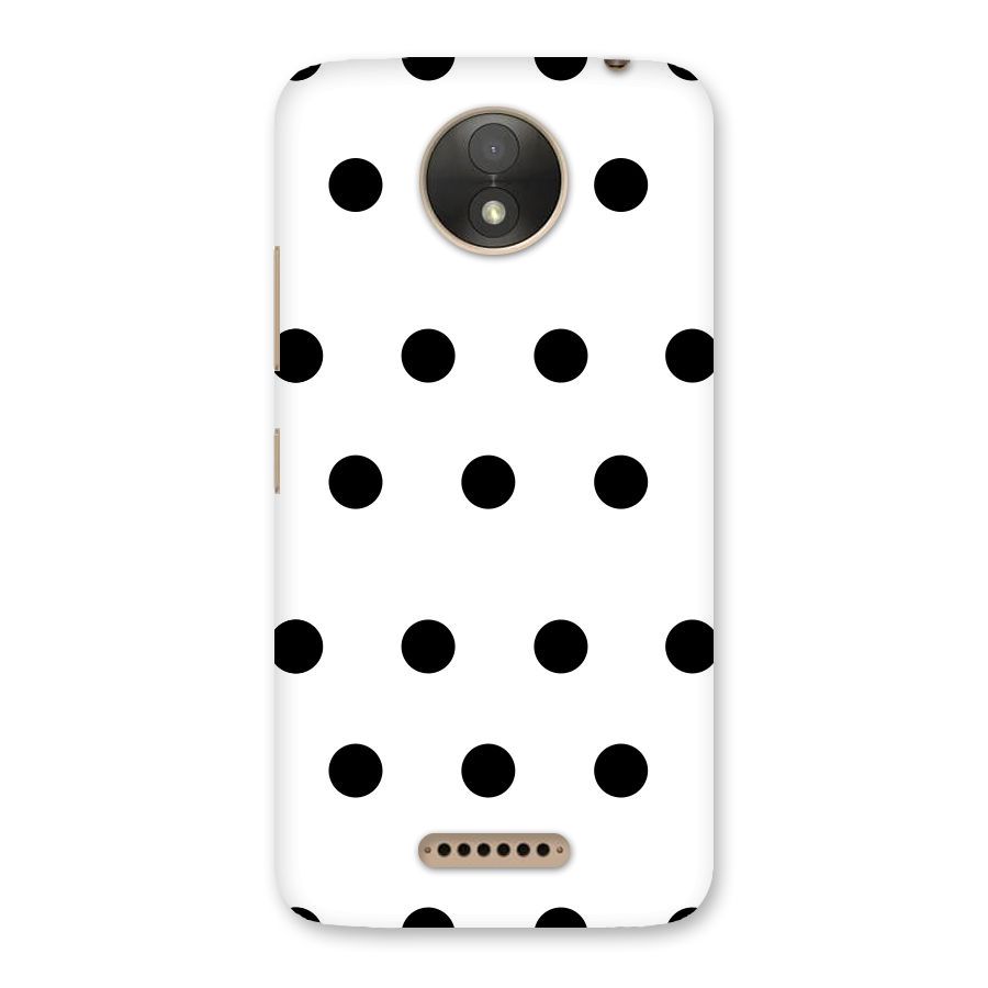 Royal Polka Dots Back Case for Moto C Plus