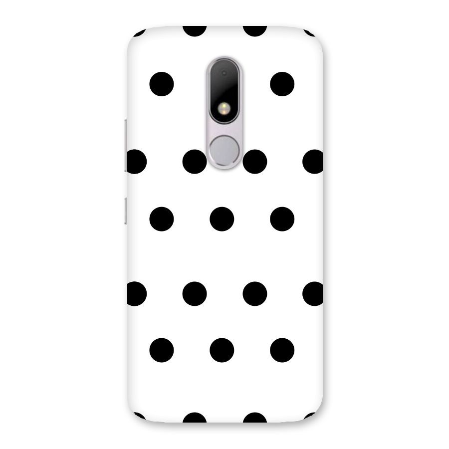 Royal Polka Dots Back Case for Moto M