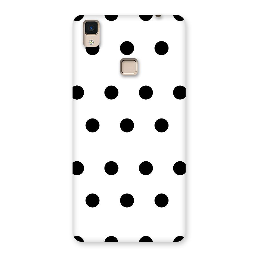 Royal Polka Dots Back Case for V3 Max