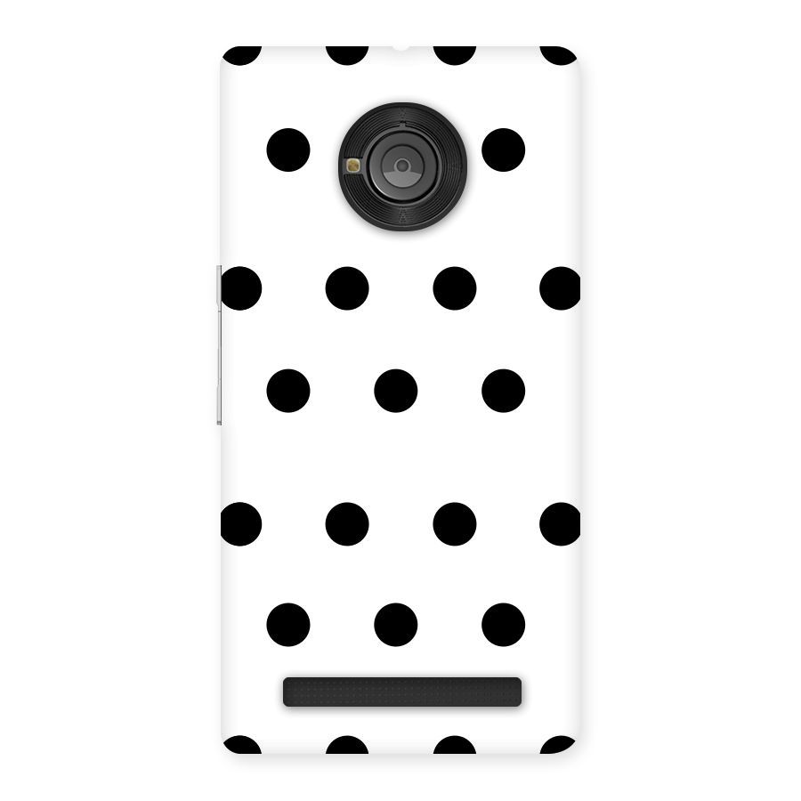 Royal Polka Dots Back Case for Yu Yuphoria