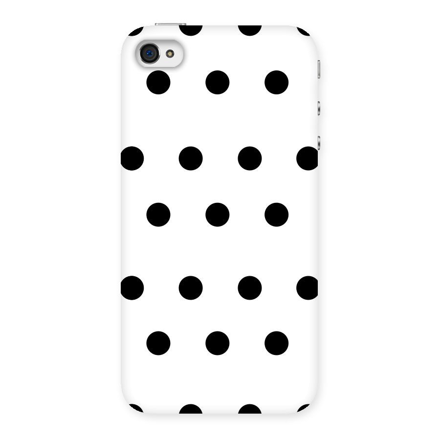 Royal Polka Dots Back Case for iPhone 4 4s