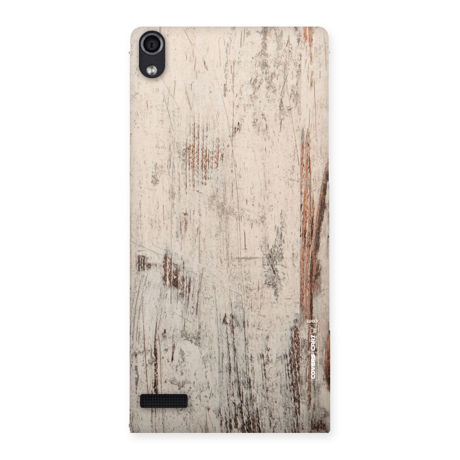 Rugged Wooden Texture Back Case for Ascend P6