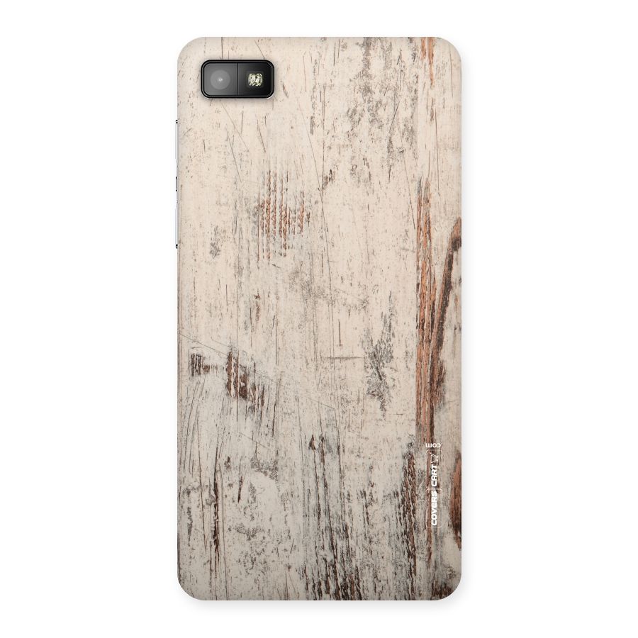 Rugged Wooden Texture Back Case for Blackberry Z10