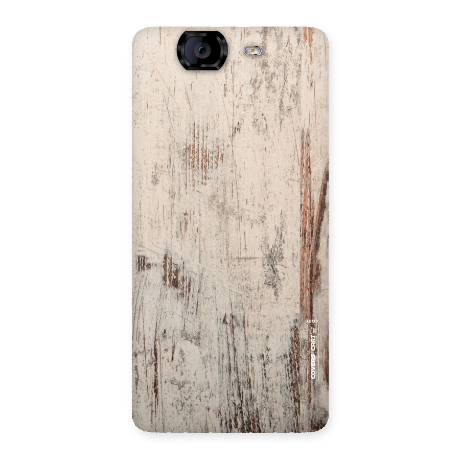 Rugged Wooden Texture Back Case for Canvas Knight A350