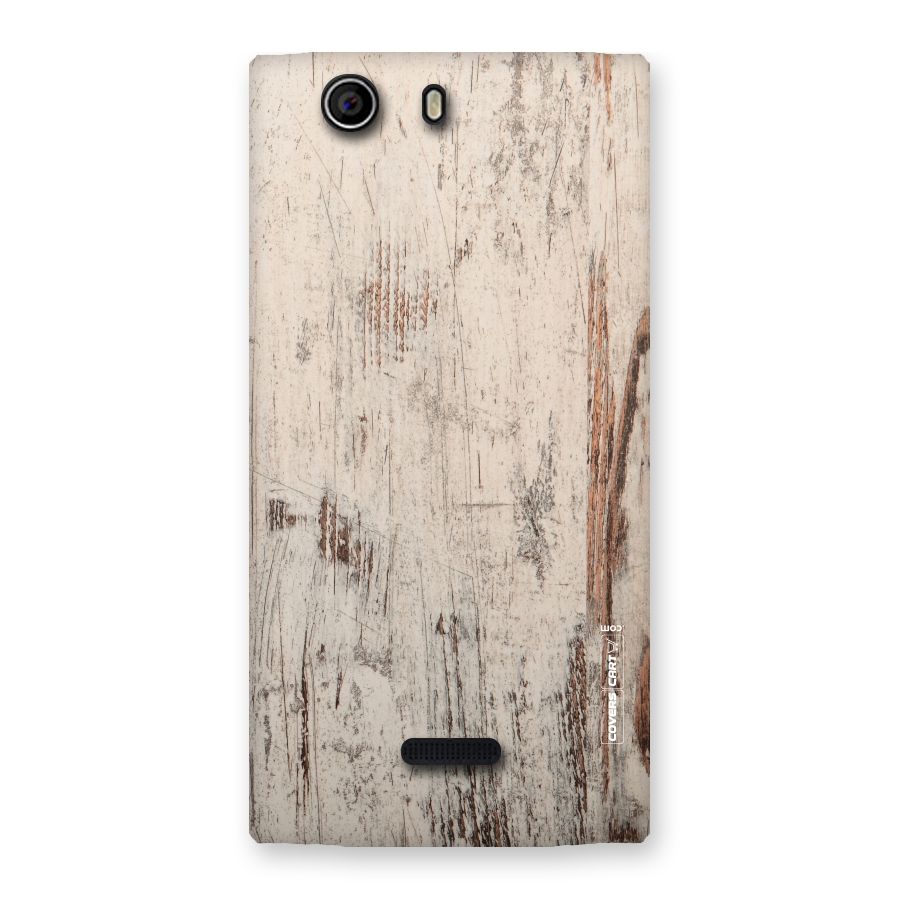Rugged Wooden Texture Back Case for Canvas Nitro 2 E311
