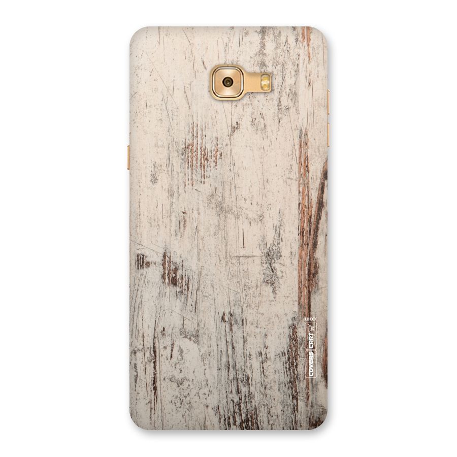Rugged Wooden Texture Back Case for Galaxy C9 Pro