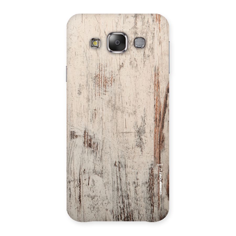 Rugged Wooden Texture Back Case for Galaxy E7