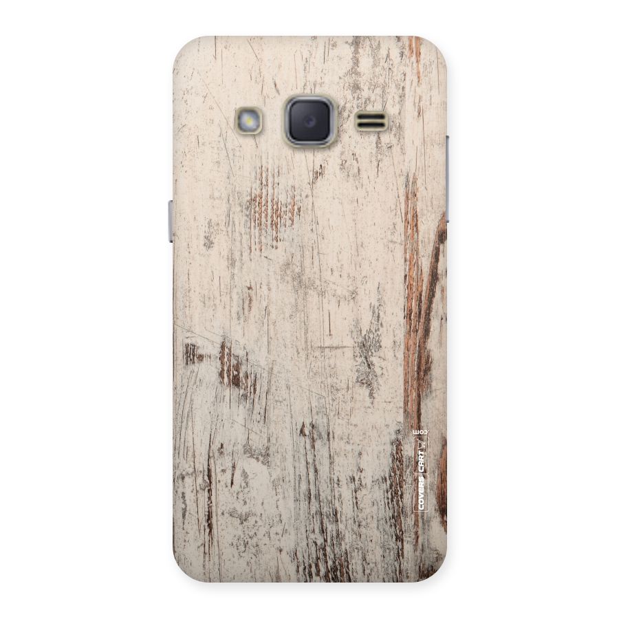 Rugged Wooden Texture Back Case for Galaxy J2