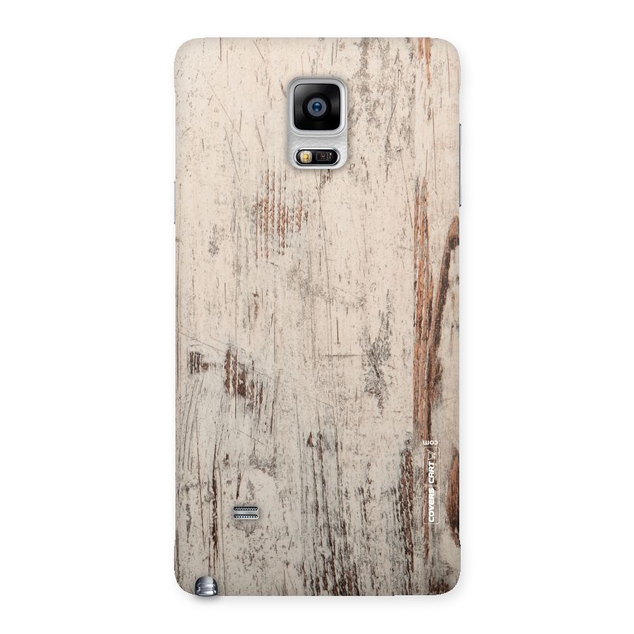 Rugged Wooden Texture Back Case for Galaxy Note 4