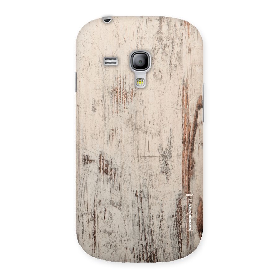 Rugged Wooden Texture Back Case for Galaxy S3 Mini