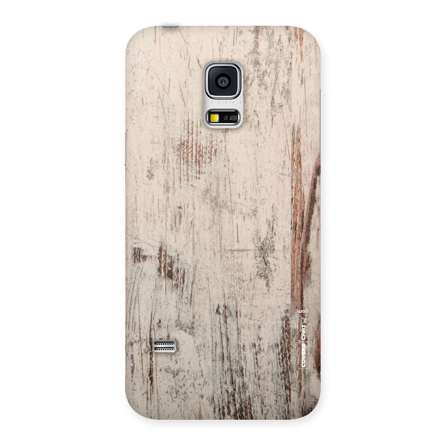 Rugged Wooden Texture Back Case for Galaxy S5 Mini