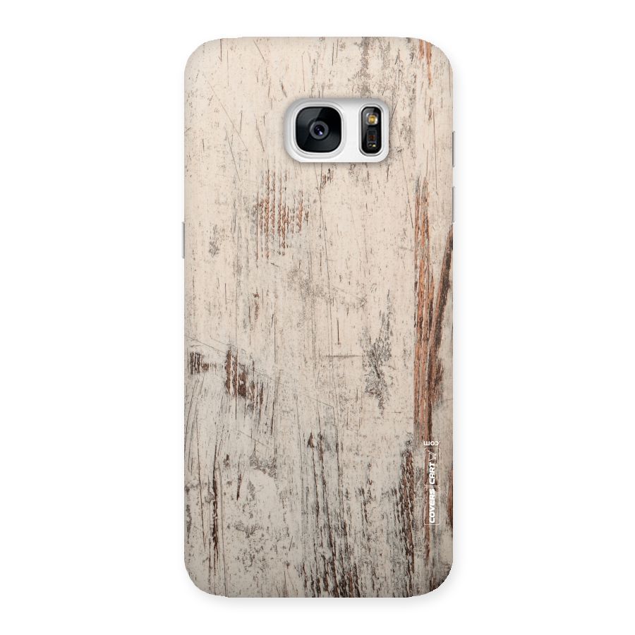 Rugged Wooden Texture Back Case for Galaxy S7 Edge
