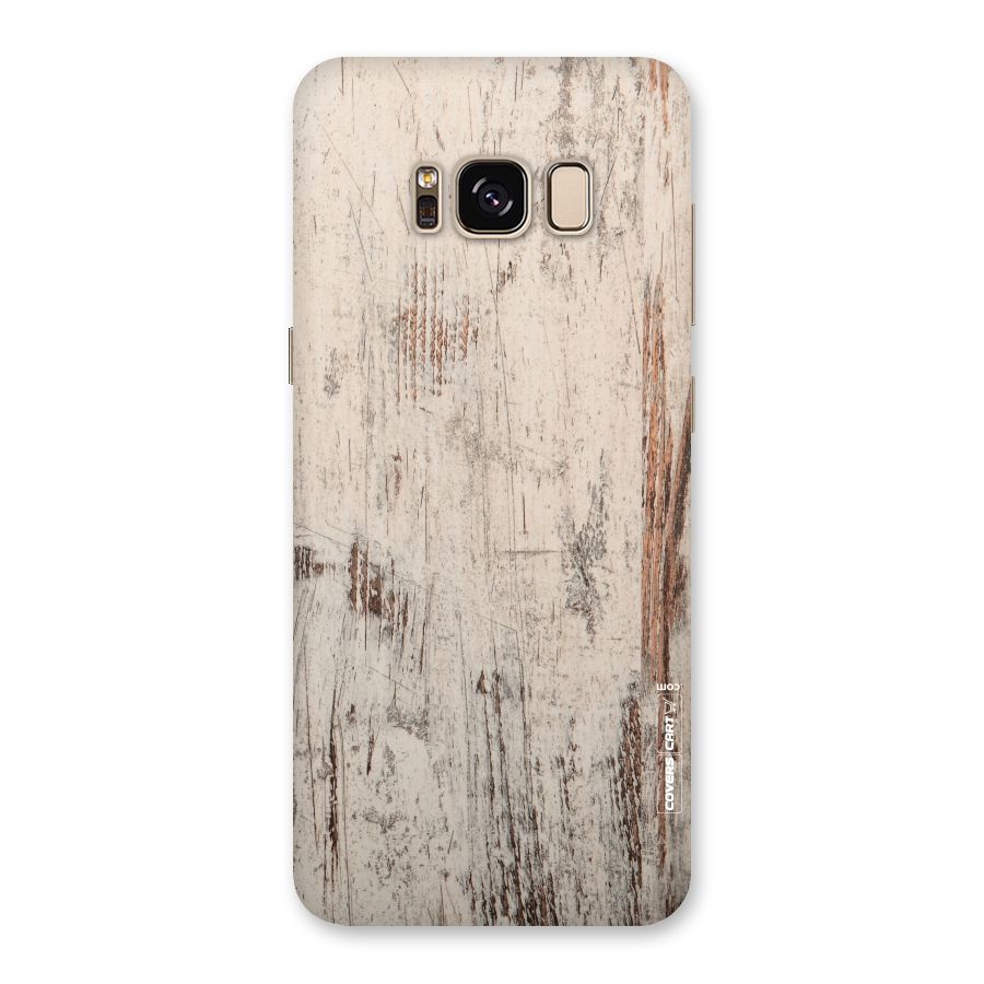 Rugged Wooden Texture Back Case for Galaxy S8