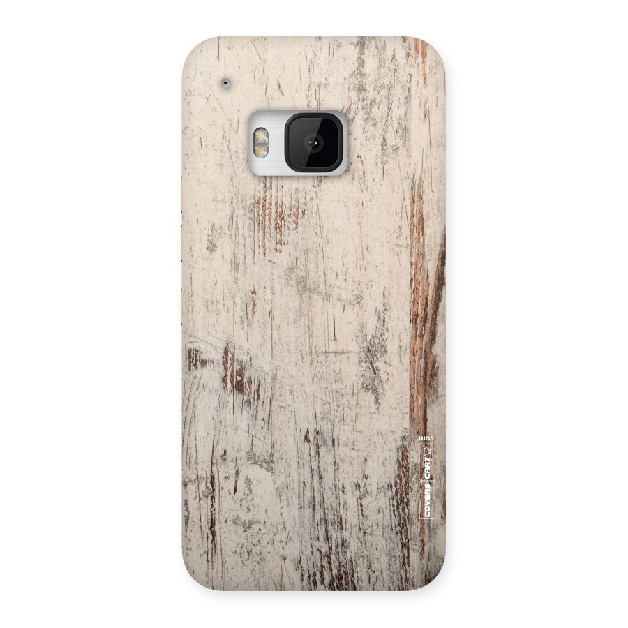 Rugged Wooden Texture Back Case for HTC One M9