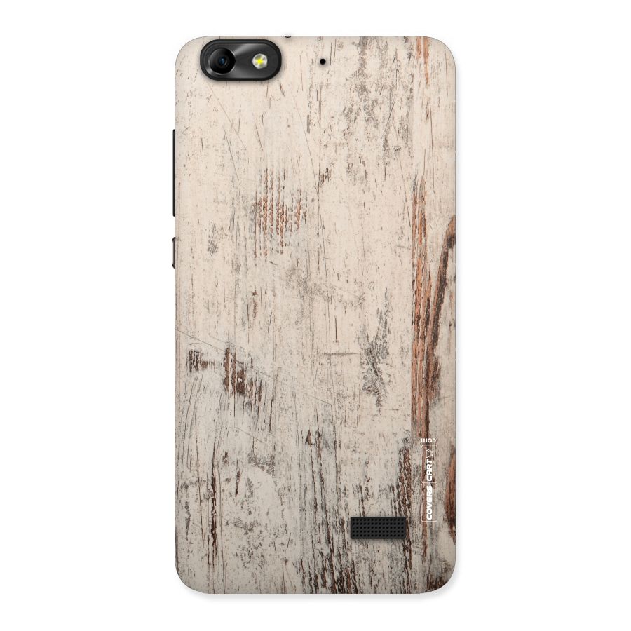 Rugged Wooden Texture Back Case for Honor 4C