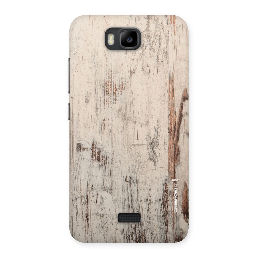 Rugged Wooden Texture Back Case for Honor Bee