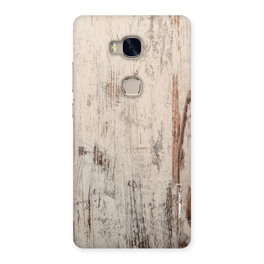 Rugged Wooden Texture Back Case for Huawei Honor 5X