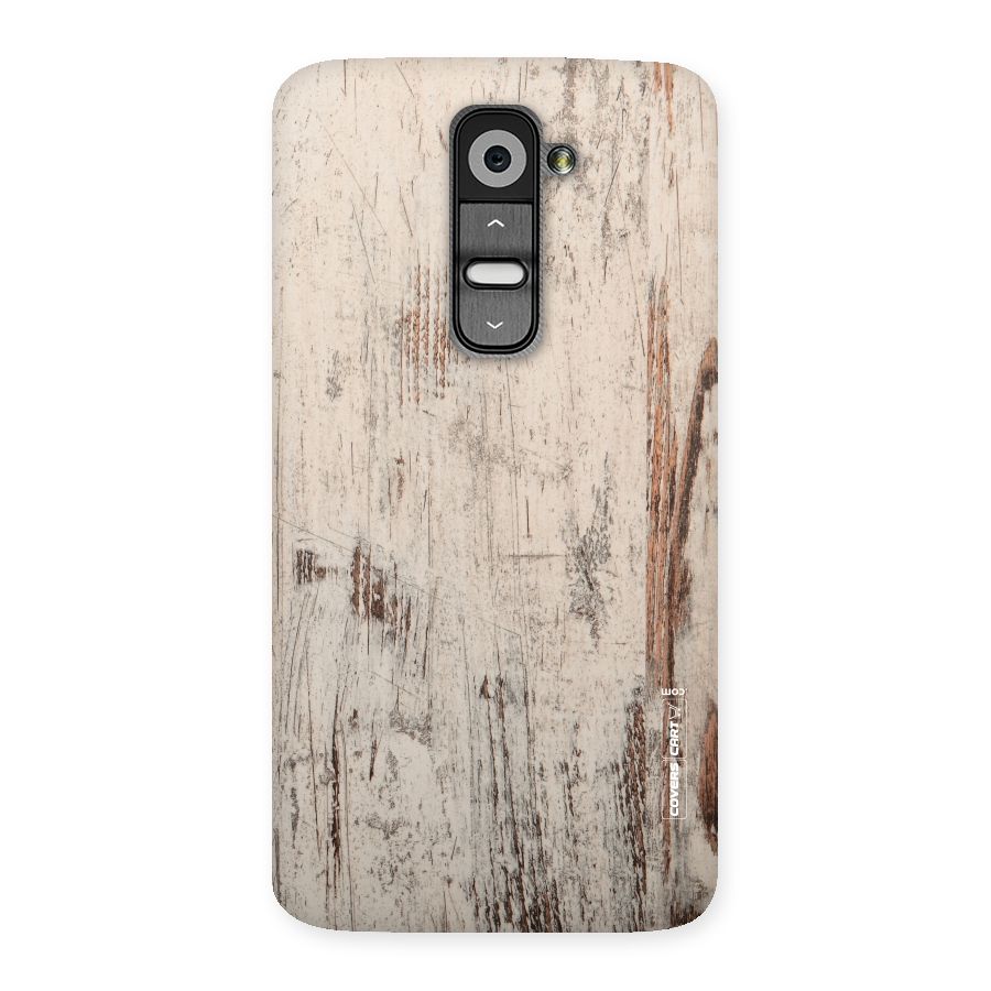 Rugged Wooden Texture Back Case for LG G2