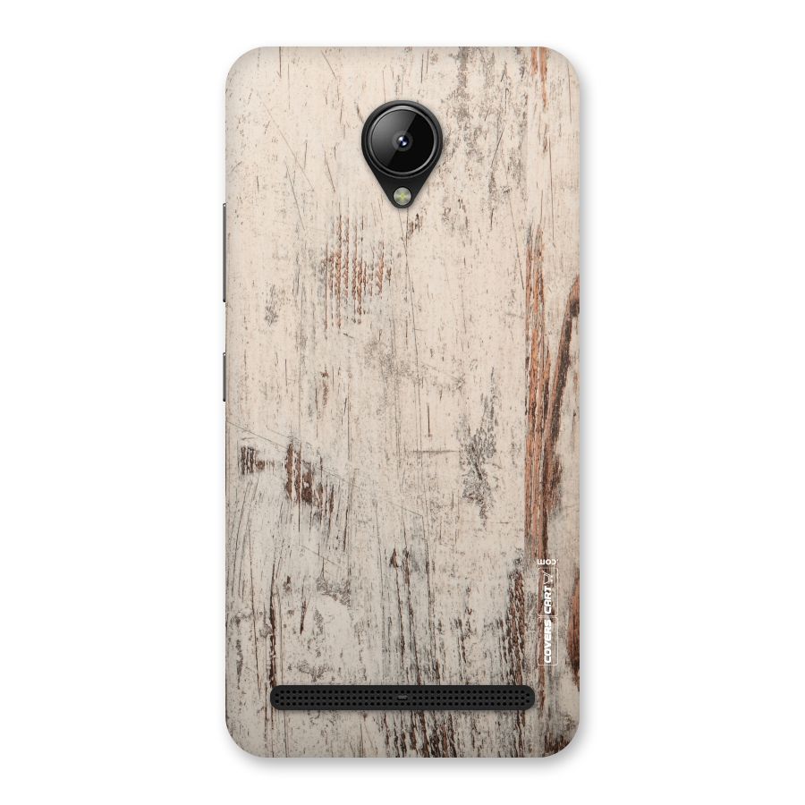 Rugged Wooden Texture Back Case for Lenovo C2