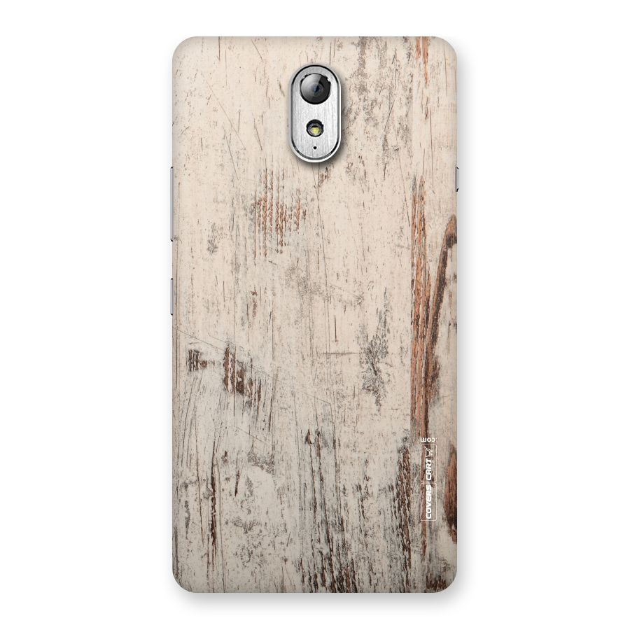Rugged Wooden Texture Back Case for Lenovo Vibe P1M