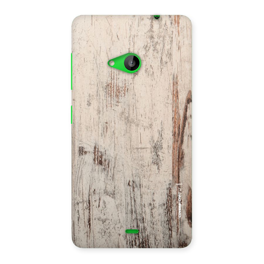 Rugged Wooden Texture Back Case for Lumia 535
