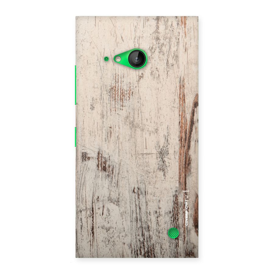Rugged Wooden Texture Back Case for Lumia 730