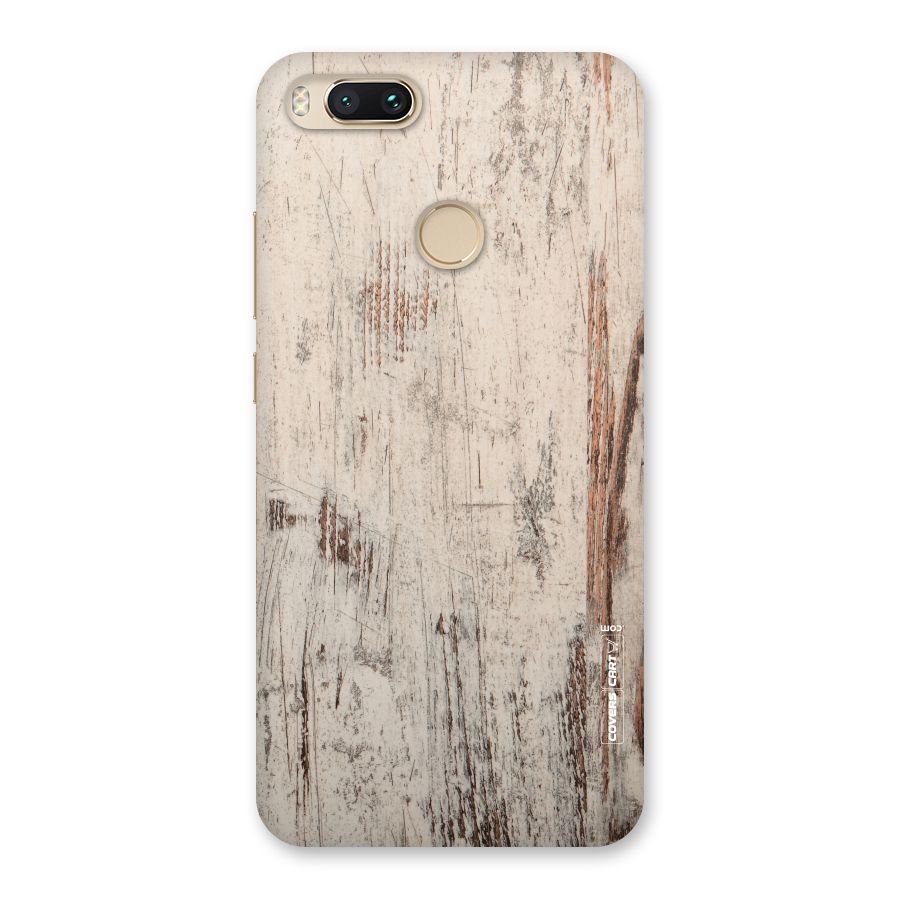 Rugged Wooden Texture Back Case for Mi A1