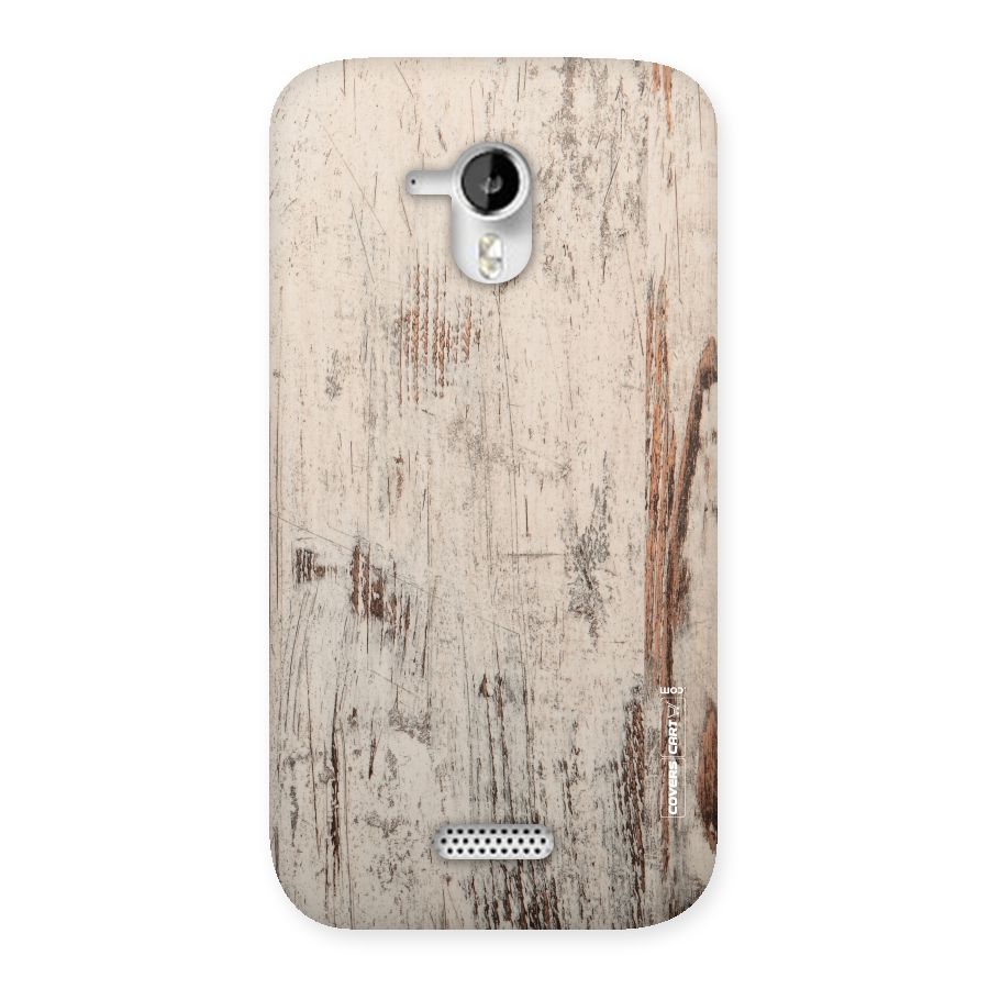 Rugged Wooden Texture Back Case for Micromax Canvas HD A116