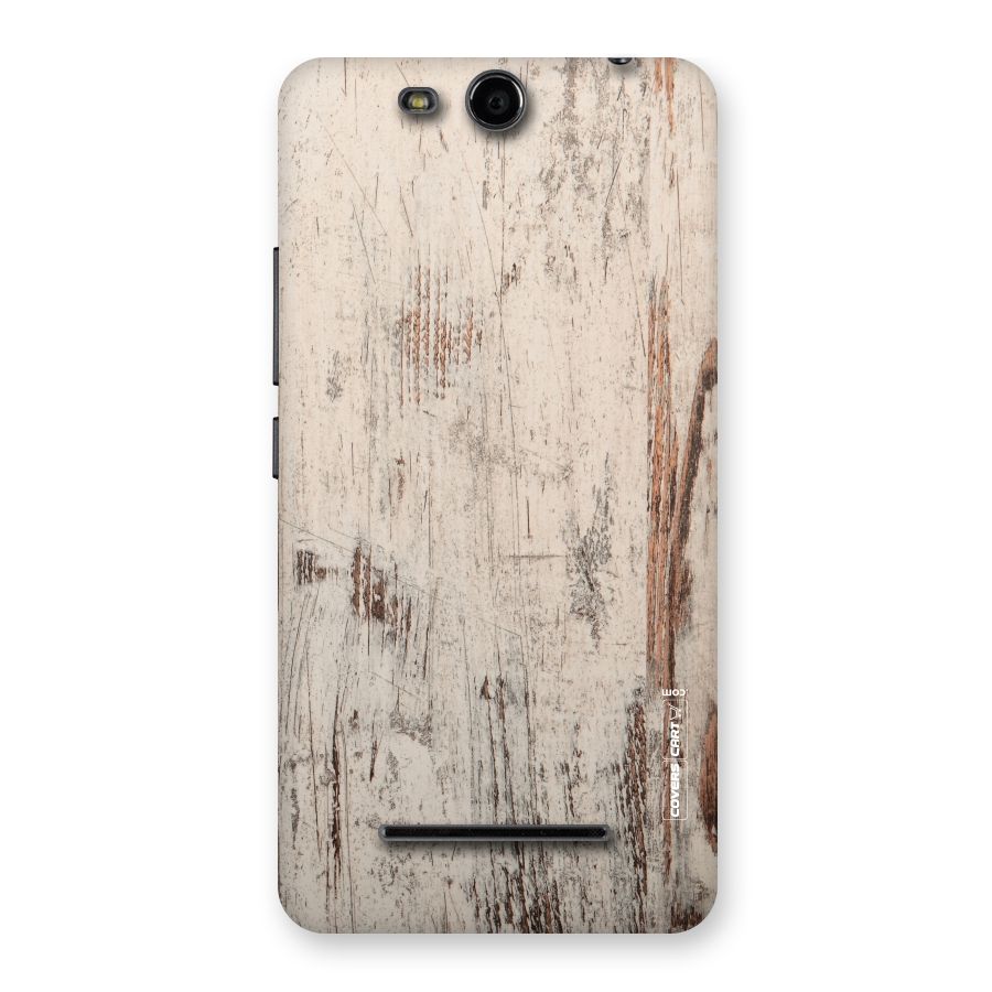 Rugged Wooden Texture Back Case for Micromax Canvas Juice 3 Q392