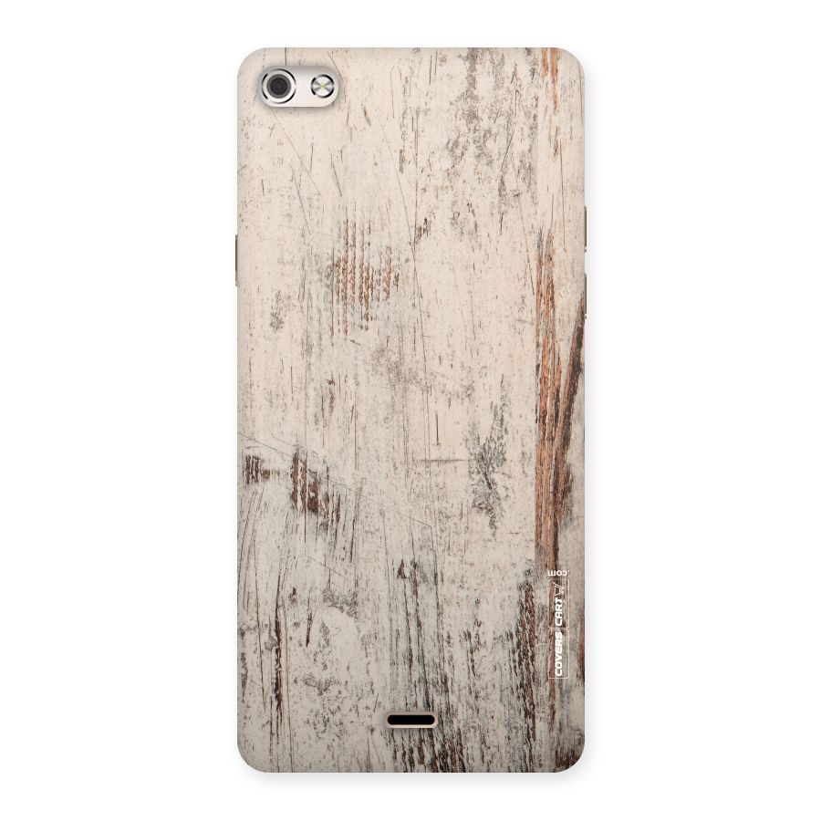 Rugged Wooden Texture Back Case for Micromax Canvas Silver 5