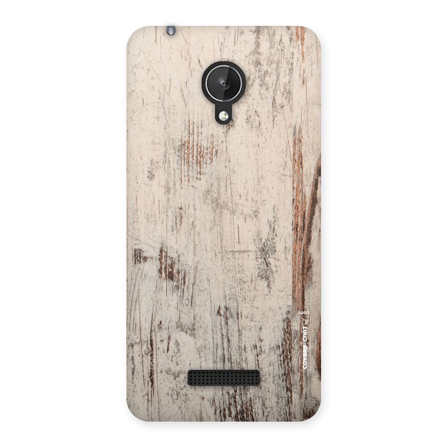 Rugged Wooden Texture Back Case for Micromax Canvas Spark Q380