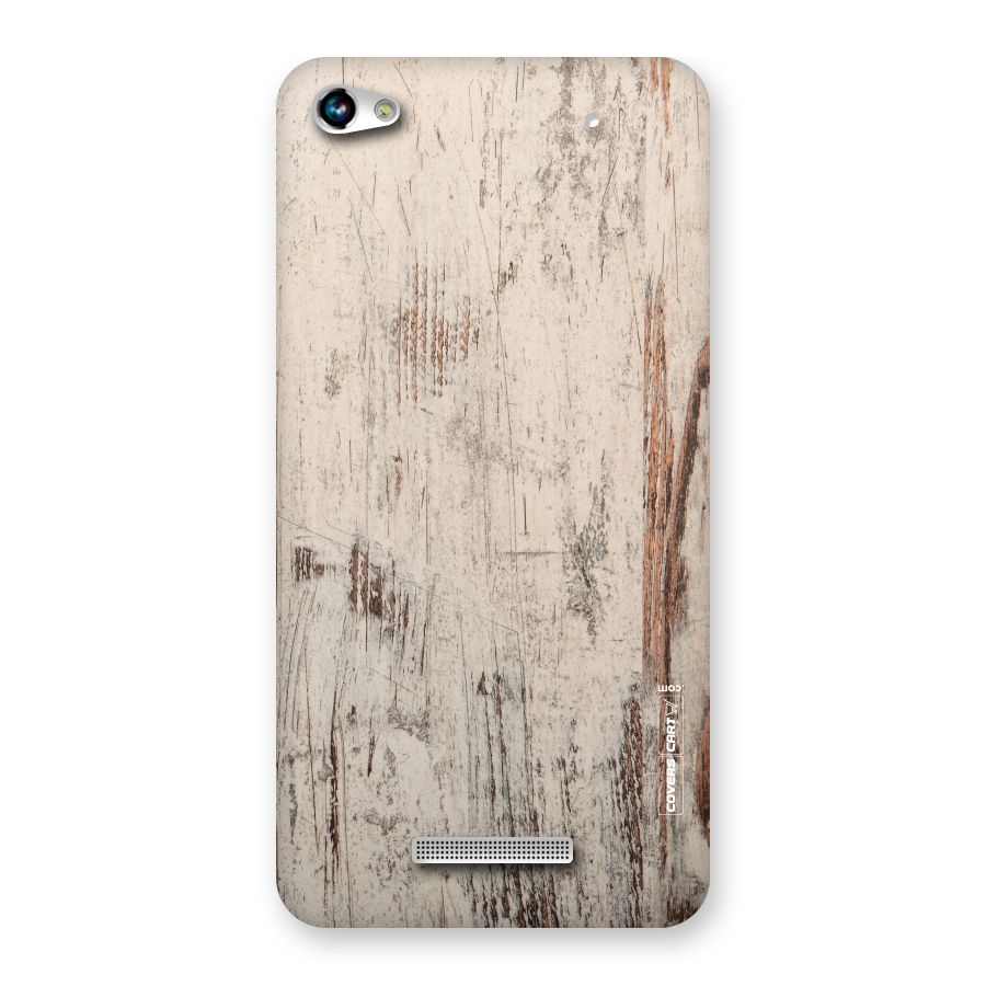 Rugged Wooden Texture Back Case for Micromax Hue 2