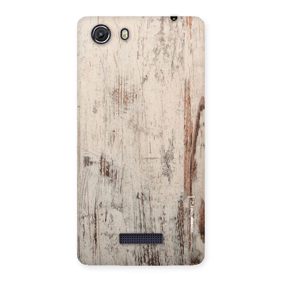 Rugged Wooden Texture Back Case for Micromax Unite 3