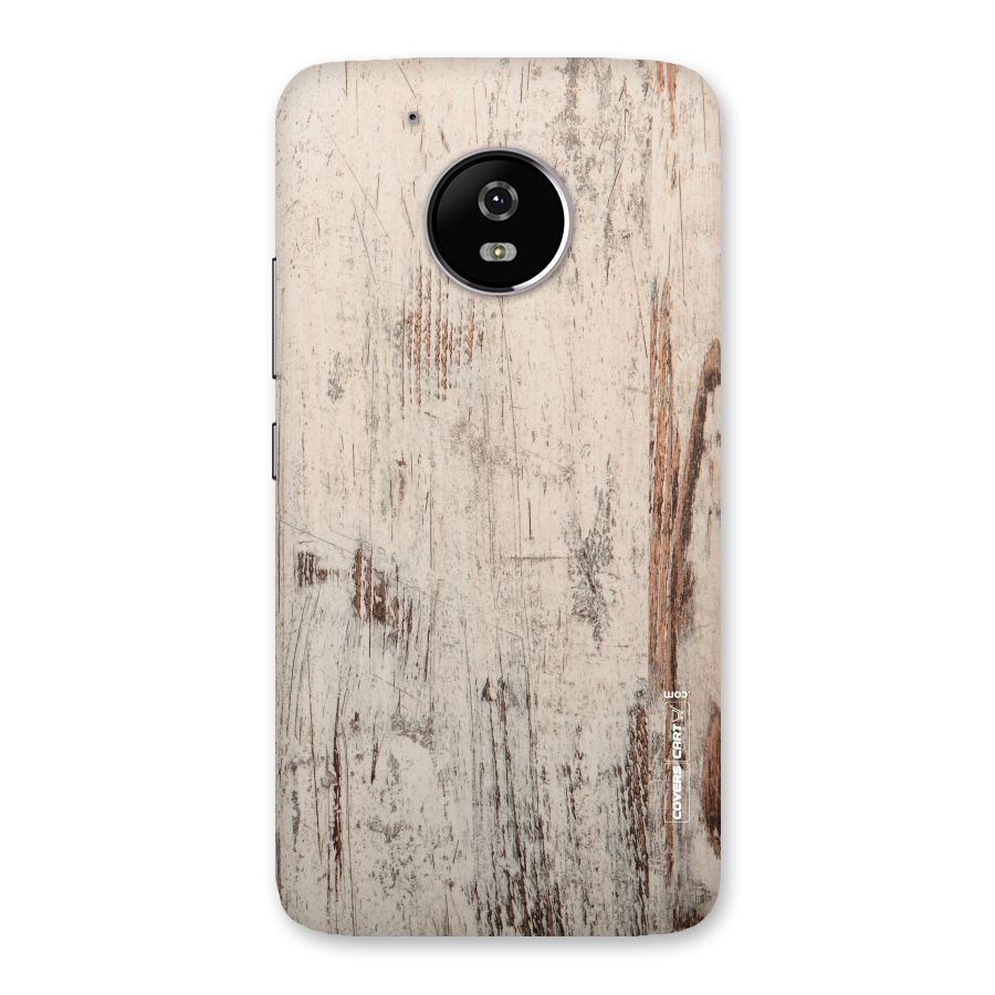 Rugged Wooden Texture Back Case for Moto G5
