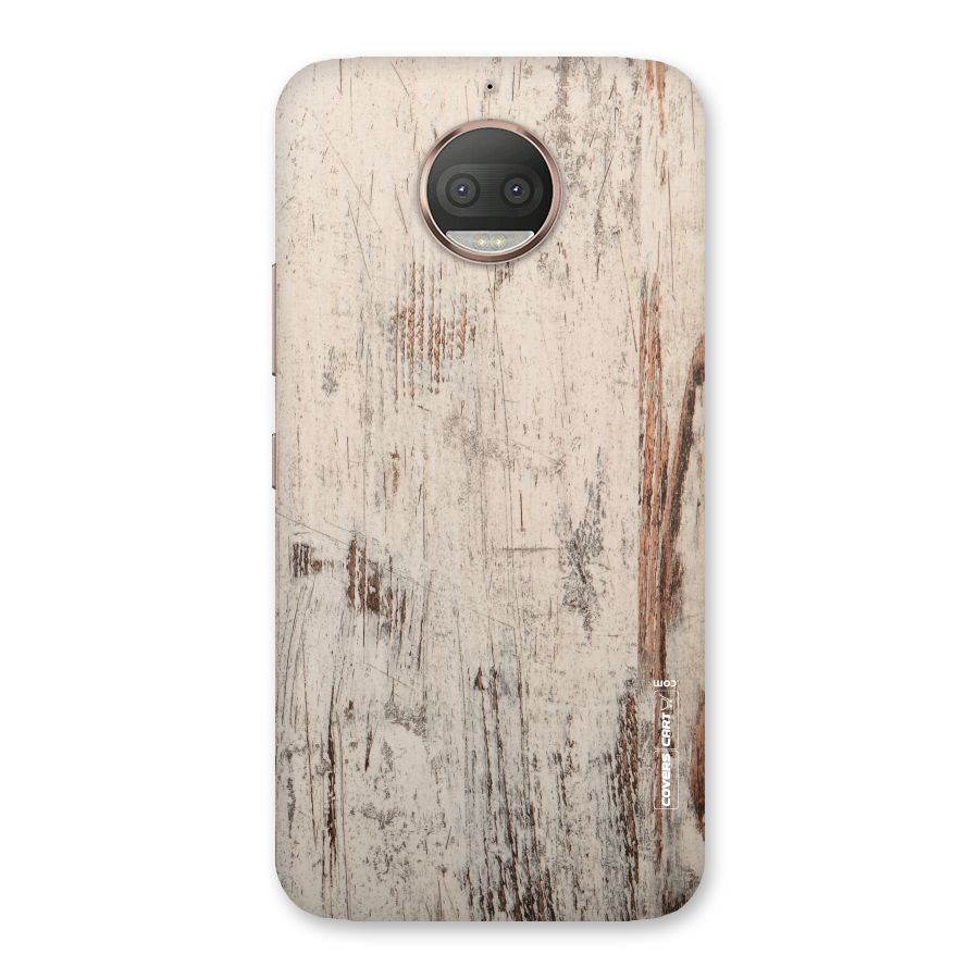 Rugged Wooden Texture Back Case for Moto G5s Plus