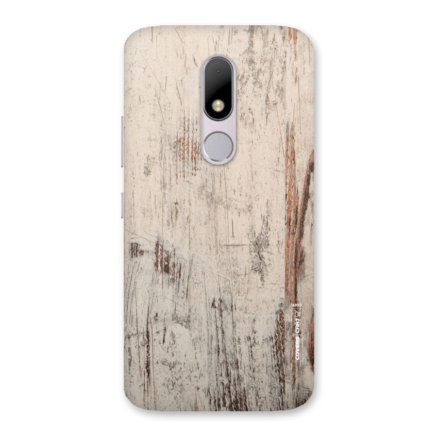 Rugged Wooden Texture Back Case for Moto M