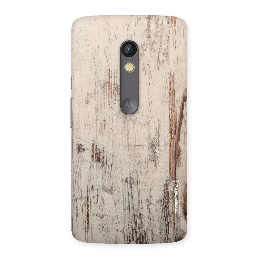 Rugged Wooden Texture Back Case for Moto X Play