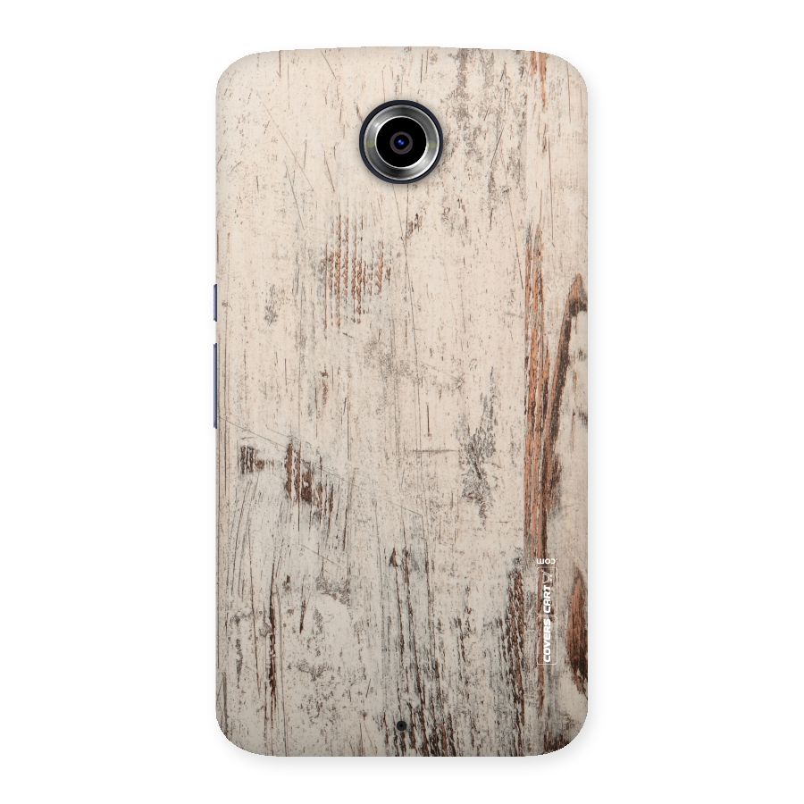 Rugged Wooden Texture Back Case for Nexsus 6