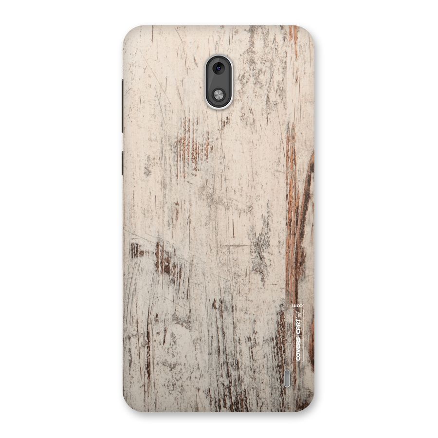 Rugged Wooden Texture Back Case for Nokia 2