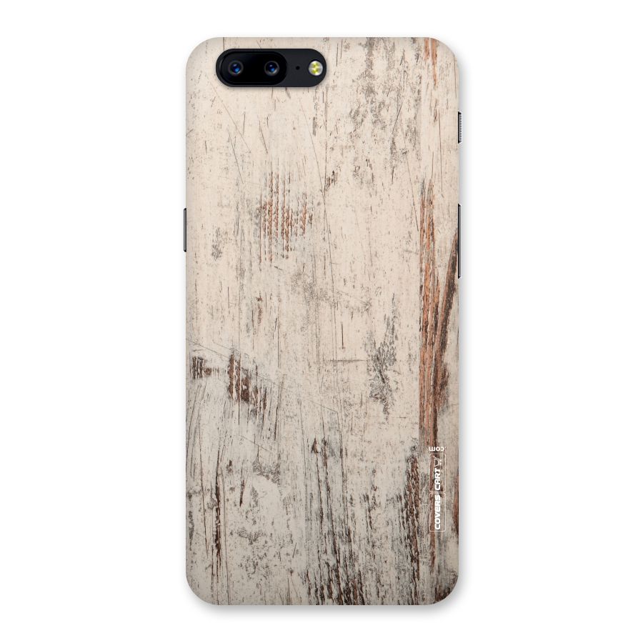 Rugged Wooden Texture Back Case for OnePlus 5
