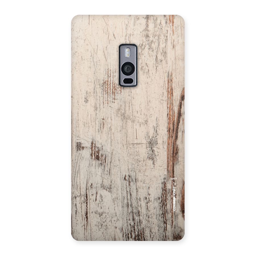 Rugged Wooden Texture Back Case for OnePlus Two