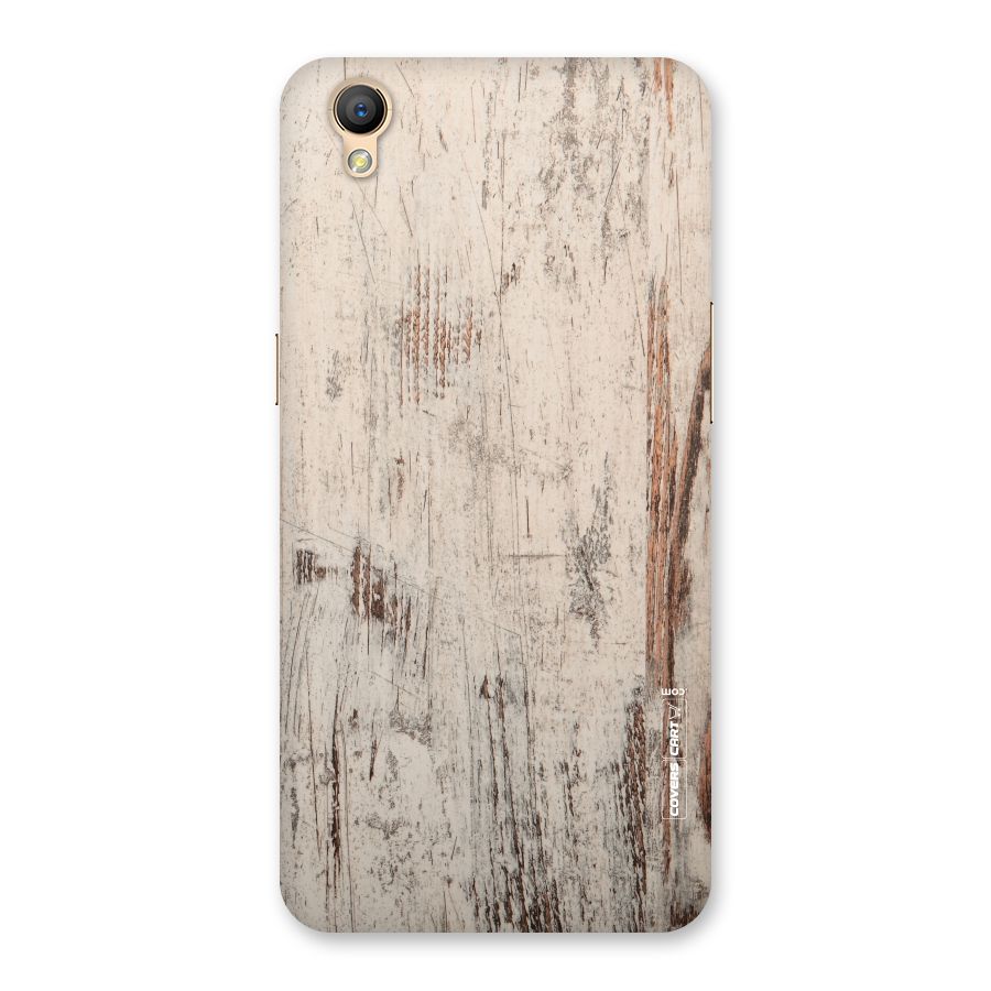 Rugged Wooden Texture Back Case for Oppo A37