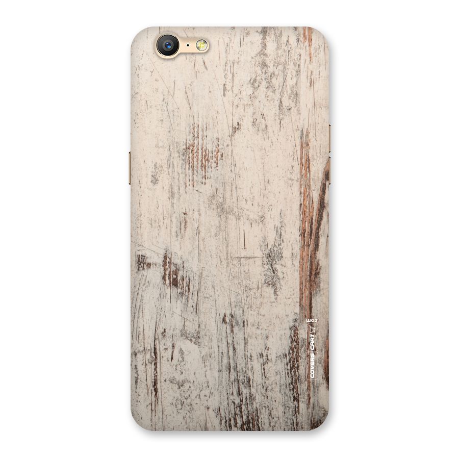 Rugged Wooden Texture Back Case for Oppo A57