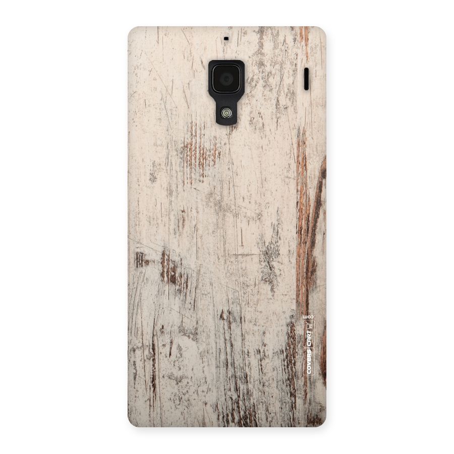 Rugged Wooden Texture Back Case for Redmi 1S